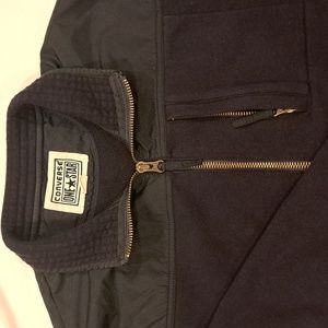 Converse, Size Large,  Dark Blue, Fleece, Zip up Fleece Sweater
